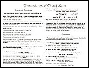 Church Latin (Laminated)